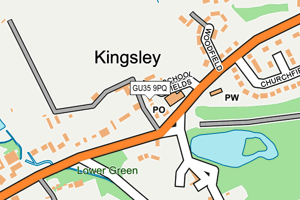 GU35 9PQ map - OS OpenMap – Local (Ordnance Survey) GU35 9PQ map - OS OpenMap – Local (Ordnance Survey)