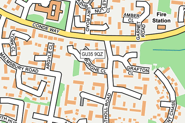 GU35 9QZ map - OS OpenMap – Local (Ordnance Survey) GU35 9QZ map - OS OpenMap – Local (Ordnance Survey)