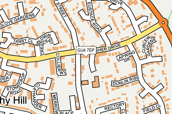 GU4 7EP map - OS OpenMap – Local (Ordnance Survey) GU4 7EP map - OS OpenMap – Local (Ordnance Survey)