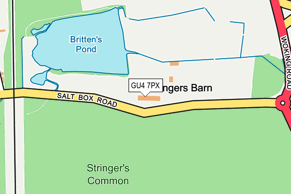 GU4 7PX map - OS OpenMap – Local (Ordnance Survey) GU4 7PX map - OS OpenMap – Local (Ordnance Survey)