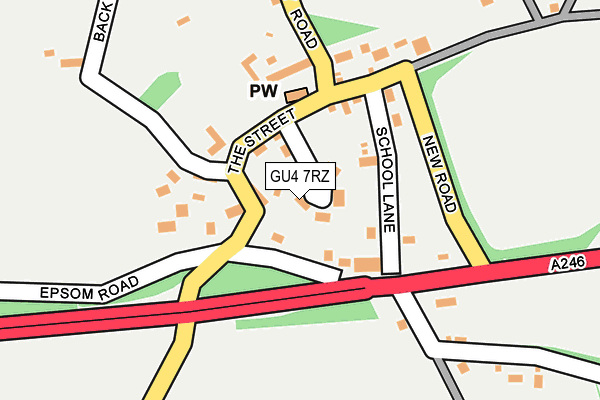GU4 7RZ map - OS OpenMap – Local (Ordnance Survey) GU4 7RZ map - OS OpenMap – Local (Ordnance Survey)