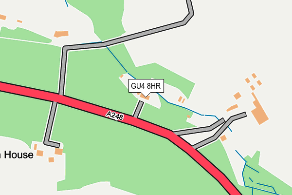 GU4 8HR map - OS OpenMap – Local (Ordnance Survey) GU4 8HR map - OS OpenMap – Local (Ordnance Survey)