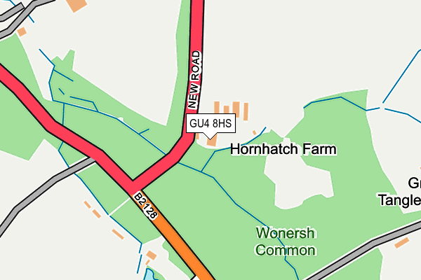 GU4 8HS map - OS OpenMap – Local (Ordnance Survey) GU4 8HS map - OS OpenMap – Local (Ordnance Survey)