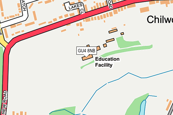 GU4 8NB map - OS OpenMap – Local (Ordnance Survey) GU4 8NB map - OS OpenMap – Local (Ordnance Survey)