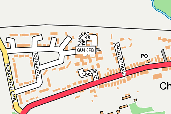 GU4 8PB map - OS OpenMap – Local (Ordnance Survey) GU4 8PB map - OS OpenMap – Local (Ordnance Survey)
