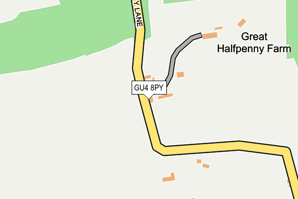 GU4 8PY map - OS OpenMap – Local (Ordnance Survey)