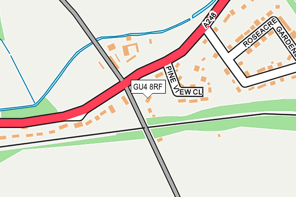 GU4 8RF map - OS OpenMap – Local (Ordnance Survey) GU4 8RF map - OS OpenMap – Local (Ordnance Survey)