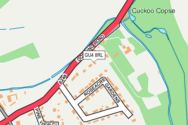 GU4 8RL map - OS OpenMap – Local (Ordnance Survey) GU4 8RL map - OS OpenMap – Local (Ordnance Survey)