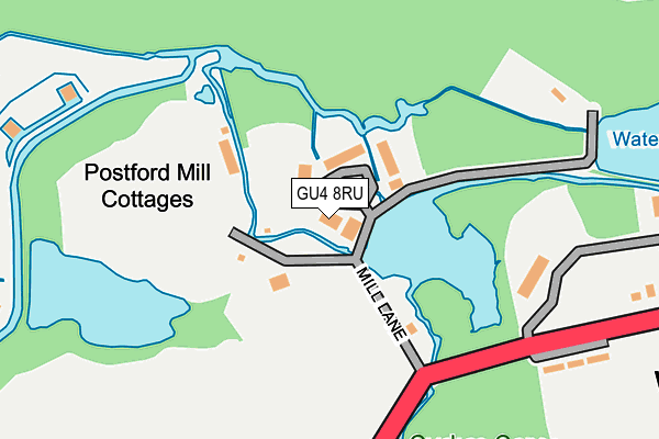 GU4 8RU map - OS OpenMap – Local (Ordnance Survey) GU4 8RU map - OS OpenMap – Local (Ordnance Survey)
