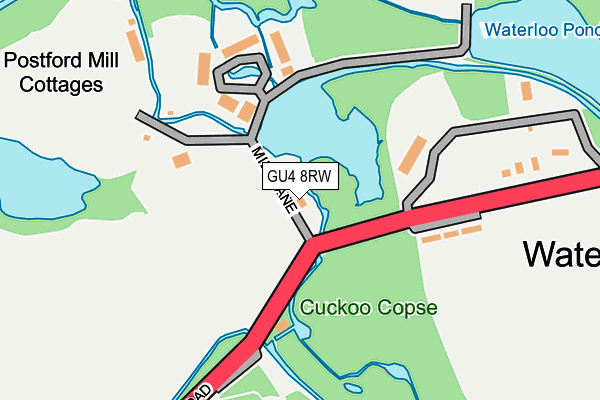 GU4 8RW map - OS OpenMap – Local (Ordnance Survey) GU4 8RW map - OS OpenMap – Local (Ordnance Survey)