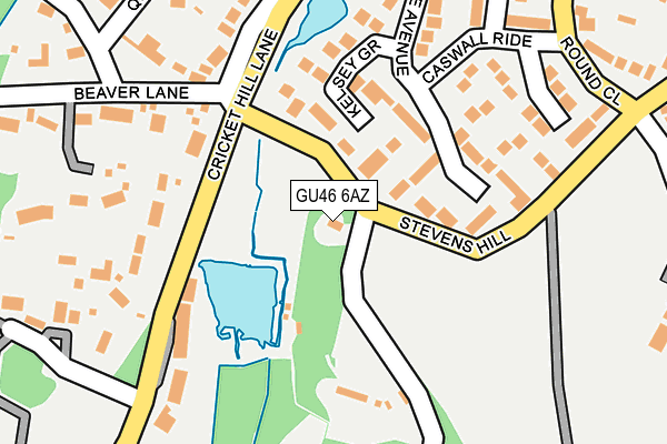 GU46 6AZ map - OS OpenMap – Local (Ordnance Survey) GU46 6AZ map - OS OpenMap – Local (Ordnance Survey)
