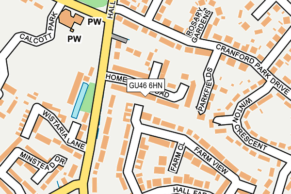 GU46 6HN map - OS OpenMap – Local (Ordnance Survey)