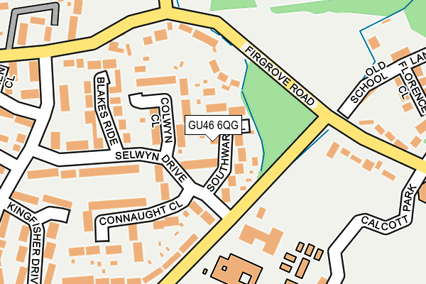 GU46 6QG map - OS OpenMap – Local (Ordnance Survey) GU46 6QG map - OS OpenMap – Local (Ordnance Survey)