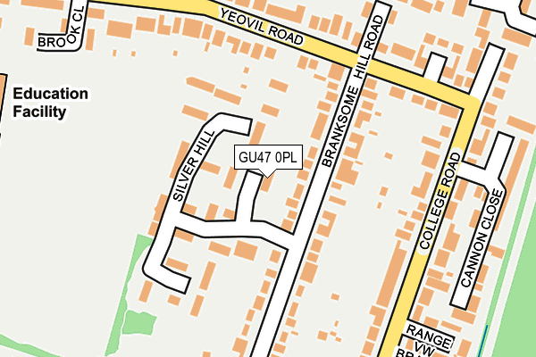 GU47 0PL map - OS OpenMap – Local (Ordnance Survey) GU47 0PL map - OS OpenMap – Local (Ordnance Survey)