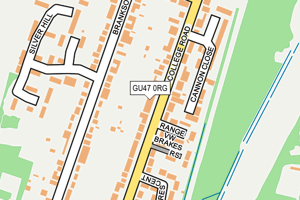 GU47 0RG map - OS OpenMap – Local (Ordnance Survey) GU47 0RG map - OS OpenMap – Local (Ordnance Survey)