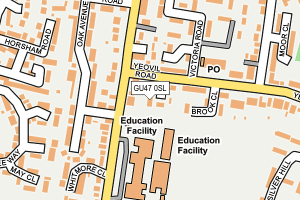 GU47 0SL map - OS OpenMap – Local (Ordnance Survey) GU47 0SL map - OS OpenMap – Local (Ordnance Survey)