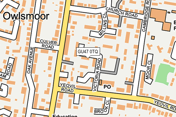 GU47 0TQ map - OS OpenMap – Local (Ordnance Survey) GU47 0TQ map - OS OpenMap – Local (Ordnance Survey)
