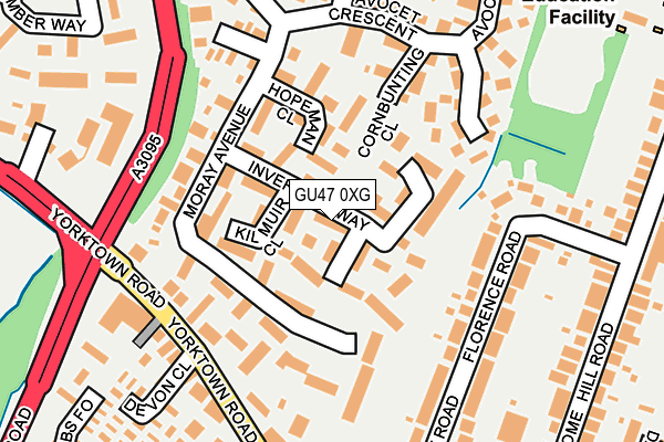 GU47 0XG map - OS OpenMap – Local (Ordnance Survey) GU47 0XG map - OS OpenMap – Local (Ordnance Survey)