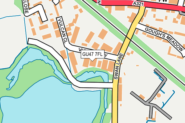 GU47 7FL map - OS OpenMap – Local (Ordnance Survey) GU47 7FL map - OS OpenMap – Local (Ordnance Survey)