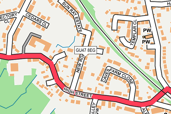 GU47 8EG map - OS OpenMap – Local (Ordnance Survey) GU47 8EG map - OS OpenMap – Local (Ordnance Survey)