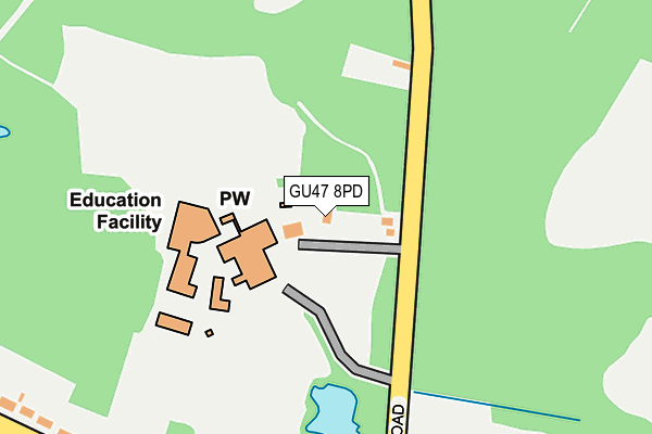 GU47 8PD map - OS OpenMap – Local (Ordnance Survey) GU47 8PD map - OS OpenMap – Local (Ordnance Survey)