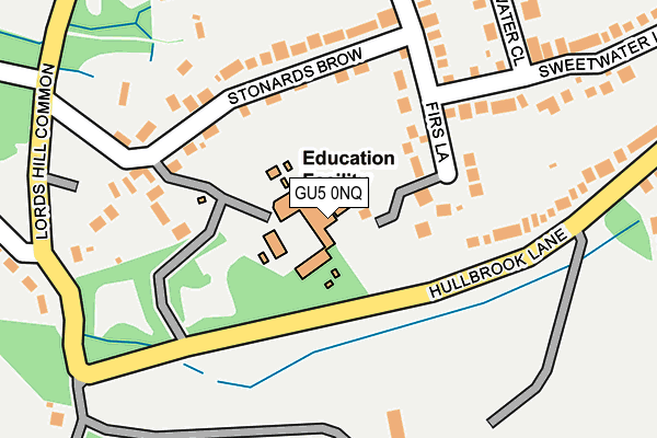 GU5 0NQ map - OS OpenMap – Local (Ordnance Survey) GU5 0NQ map - OS OpenMap – Local (Ordnance Survey)