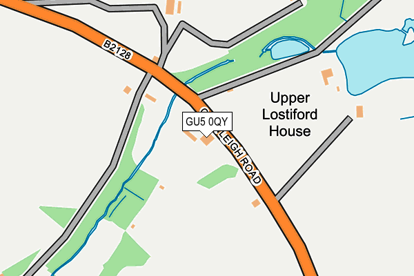 GU5 0QY map - OS OpenMap – Local (Ordnance Survey) GU5 0QY map - OS OpenMap – Local (Ordnance Survey)