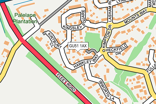 GU51 1AX map - OS OpenMap – Local (Ordnance Survey) GU51 1AX map - OS OpenMap – Local (Ordnance Survey)