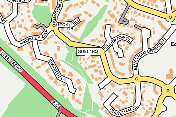 GU51 1BQ map - OS OpenMap – Local (Ordnance Survey) GU51 1BQ map - OS OpenMap – Local (Ordnance Survey)