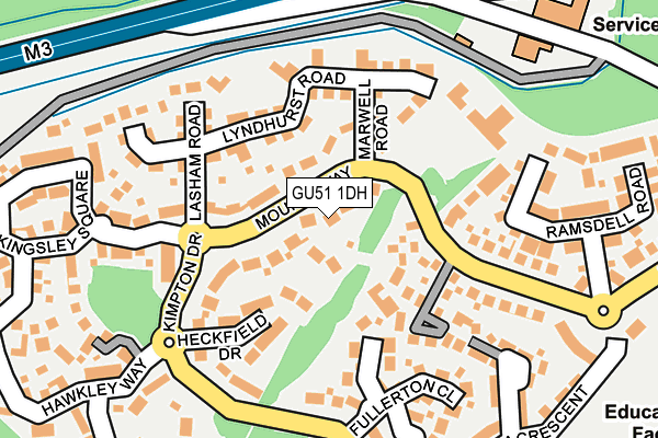GU51 1DH map - OS OpenMap – Local (Ordnance Survey) GU51 1DH map - OS OpenMap – Local (Ordnance Survey)