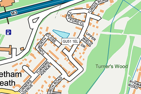 GU51 1EL map - OS OpenMap – Local (Ordnance Survey) GU51 1EL map - OS OpenMap – Local (Ordnance Survey)