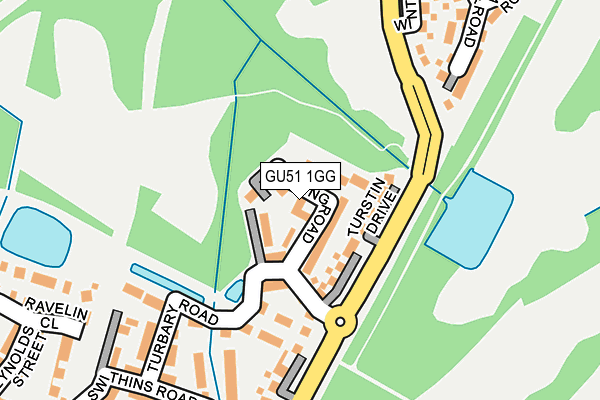GU51 1GG map - OS OpenMap – Local (Ordnance Survey) GU51 1GG map - OS OpenMap – Local (Ordnance Survey)