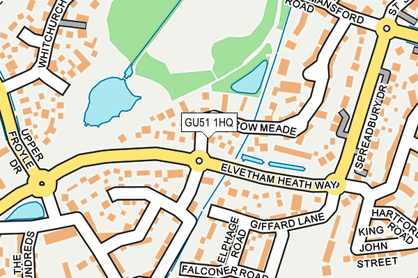 GU51 1HQ map - OS OpenMap – Local (Ordnance Survey) GU51 1HQ map - OS OpenMap – Local (Ordnance Survey)