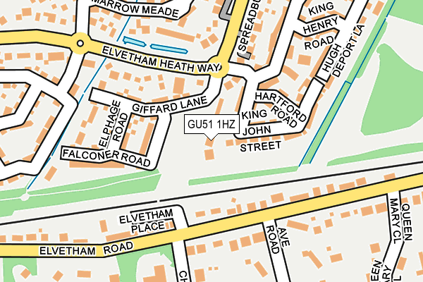 GU51 1HZ map - OS OpenMap – Local (Ordnance Survey) GU51 1HZ map - OS OpenMap – Local (Ordnance Survey)