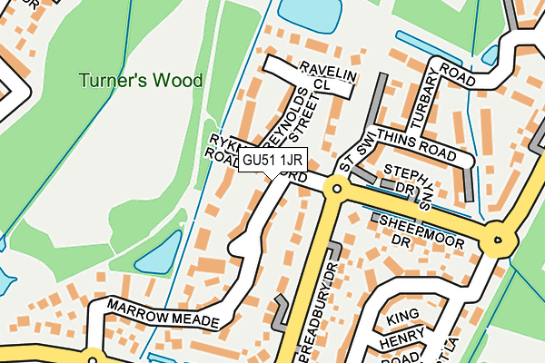 GU51 1JR map - OS OpenMap – Local (Ordnance Survey) GU51 1JR map - OS OpenMap – Local (Ordnance Survey)
