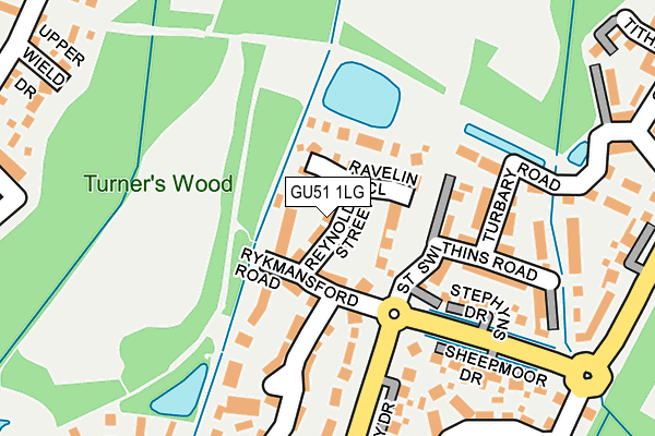 GU51 1LG map - OS OpenMap – Local (Ordnance Survey) GU51 1LG map - OS OpenMap – Local (Ordnance Survey)