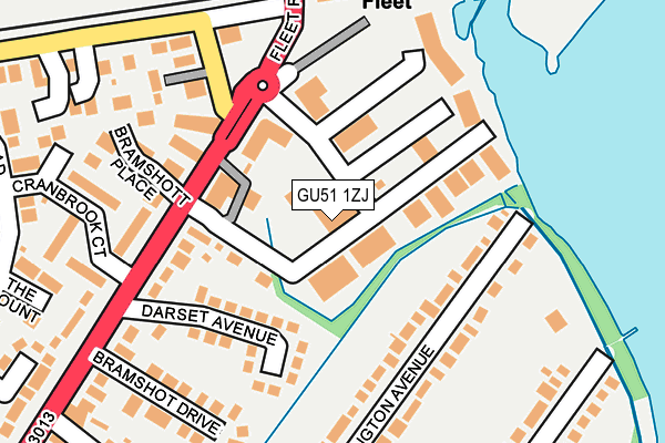 GU51 1ZJ map - OS OpenMap – Local (Ordnance Survey) GU51 1ZJ map - OS OpenMap – Local (Ordnance Survey)