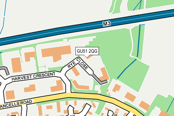 GU51 2QG map - OS OpenMap – Local (Ordnance Survey) GU51 2QG map - OS OpenMap – Local (Ordnance Survey)