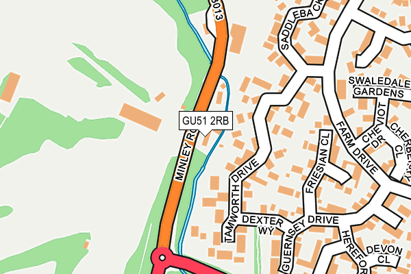 GU51 2RB map - OS OpenMap – Local (Ordnance Survey) GU51 2RB map - OS OpenMap – Local (Ordnance Survey)