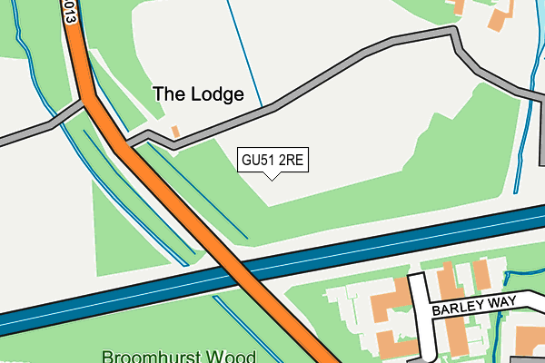 GU51 2RE map - OS OpenMap – Local (Ordnance Survey) GU51 2RE map - OS OpenMap – Local (Ordnance Survey)