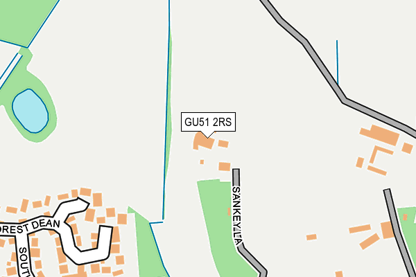 GU51 2RS map - OS OpenMap – Local (Ordnance Survey) GU51 2RS map - OS OpenMap – Local (Ordnance Survey)