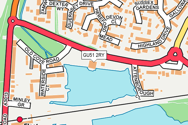 GU51 2RY map - OS OpenMap – Local (Ordnance Survey) GU51 2RY map - OS OpenMap – Local (Ordnance Survey)