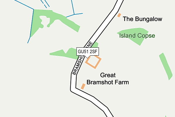GU51 2SF map - OS OpenMap – Local (Ordnance Survey) GU51 2SF map - OS OpenMap – Local (Ordnance Survey)