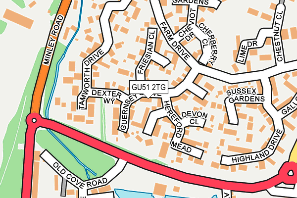 GU51 2TG map - OS OpenMap – Local (Ordnance Survey) GU51 2TG map - OS OpenMap – Local (Ordnance Survey)