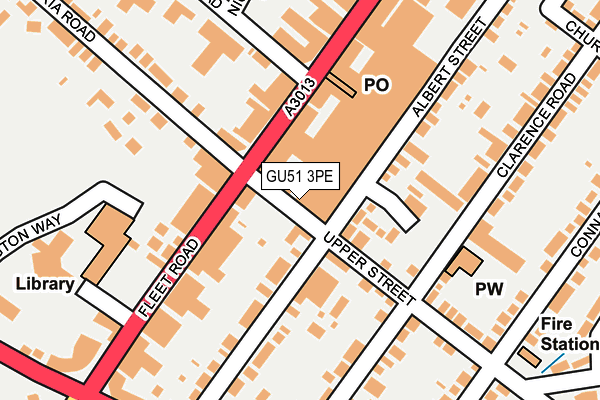 GU51 3PE map - OS OpenMap – Local (Ordnance Survey) GU51 3PE map - OS OpenMap – Local (Ordnance Survey)