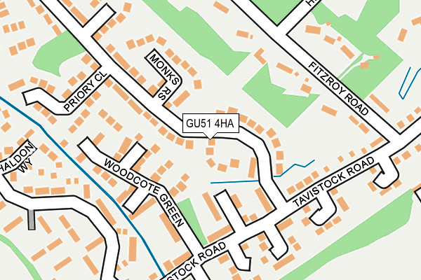 GU51 4HA map - OS OpenMap – Local (Ordnance Survey) GU51 4HA map - OS OpenMap – Local (Ordnance Survey)