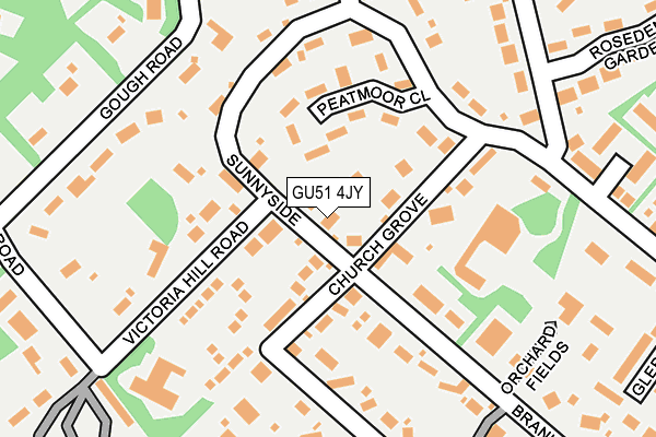 GU51 4JY map - OS OpenMap – Local (Ordnance Survey) GU51 4JY map - OS OpenMap – Local (Ordnance Survey)
