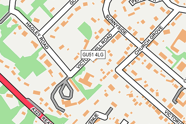 GU51 4LG map - OS OpenMap – Local (Ordnance Survey) GU51 4LG map - OS OpenMap – Local (Ordnance Survey)
