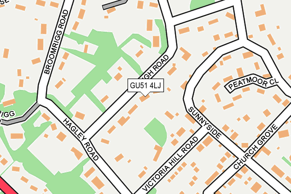 GU51 4LJ map - OS OpenMap – Local (Ordnance Survey) GU51 4LJ map - OS OpenMap – Local (Ordnance Survey)