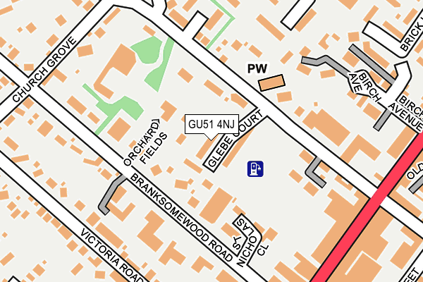 GU51 4NJ map - OS OpenMap – Local (Ordnance Survey) GU51 4NJ map - OS OpenMap – Local (Ordnance Survey)